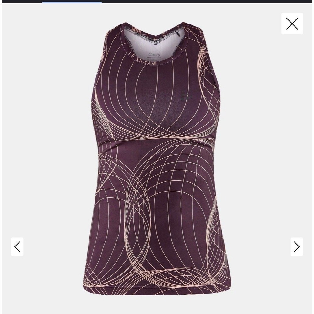 Craft Sportswear Core Charge Racerback Singlet NWT Purple Running Cycling